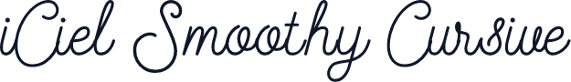 iCiel Smoothy Cursive
