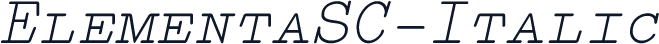 ElementaSC-Italic