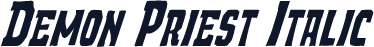 Demon Priest Italic