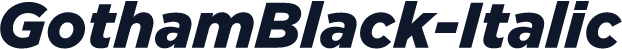 GothamBlack-Italic