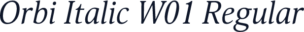 Orbi Italic W01 Regular