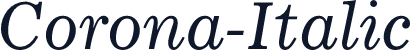 Corona-Italic