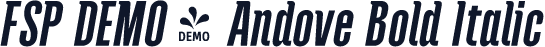FSP DEMO - Andove Bold Italic