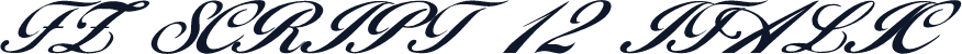 FZ SCRIPT 12 ITALIC