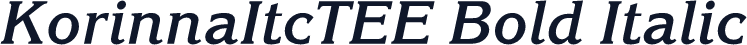 KorinnaItcTEE Bold Italic