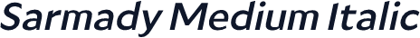 Sarmady Medium Italic