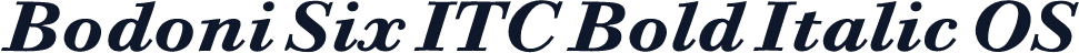 Bodoni Six ITC Bold Italic OS