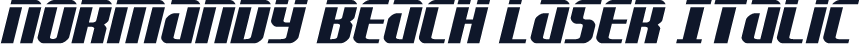 Normandy Beach Laser Italic