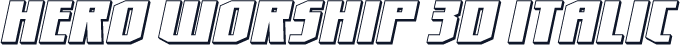 Hero Worship 3D Italic