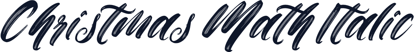 Christmas Math Italic