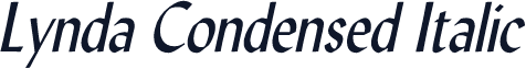 Lynda Condensed Italic