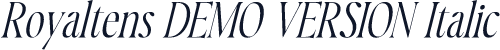 Royaltens DEMO VERSION Italic
