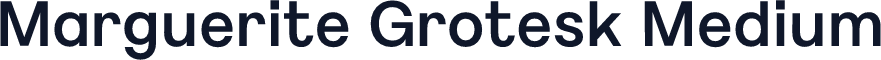 Marguerite Grotesk Medium