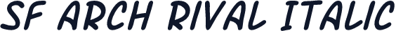 SF Arch Rival Italic