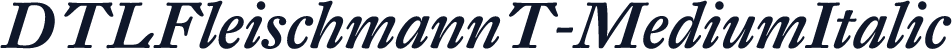 DTLFleischmannT-MediumItalic