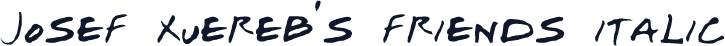 Josef Xuereb's Friends Italic