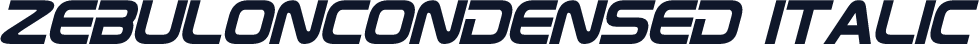 ZebulonCondensed Italic