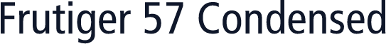 Frutiger 57 Condensed