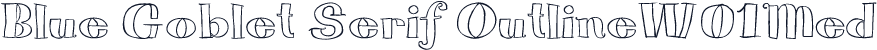 Blue Goblet Serif OutlineW01Med