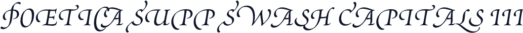 Poetica Supp Swash Capitals III