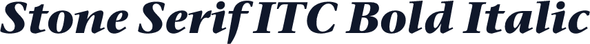 Stone Serif ITC Bold Italic