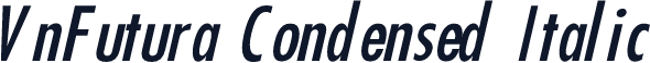 VnFutura Condensed Italic