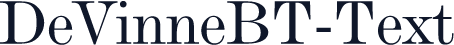 DeVinneBT-Text