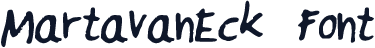 MartavanEck_Font