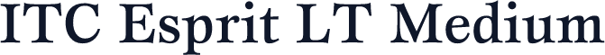 ITC Esprit LT Medium