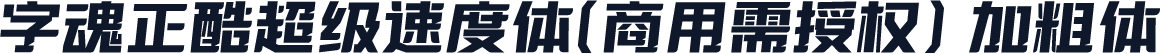 字魂正酷超级速度体(商用需授权) 加粗体