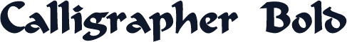 Calligrapher  Bold