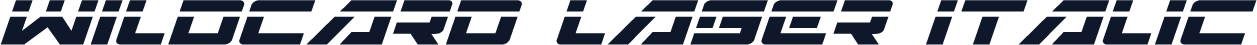 Wildcard Laser Italic