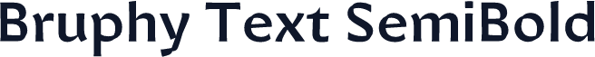 Bruphy Text SemiBold