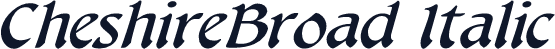CheshireBroad Italic