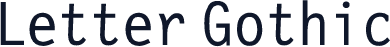 Letter Gothic