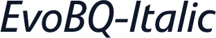 EvoBQ-Italic