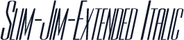 Slim-Jim-Extended Italic