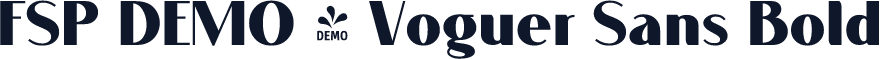 FSP DEMO - Voguer Sans Bold