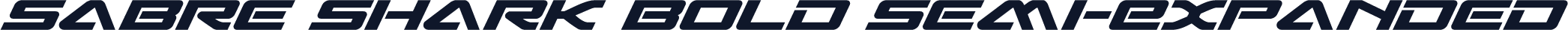 Sabre Shark Bold Semi-Expanded