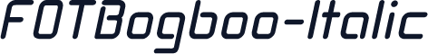 FOTBogboo-Italic