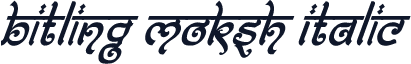 Bitling moksh Italic