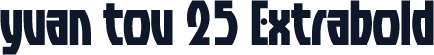 yuan tou 25 Extrabold
