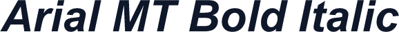 Arial MT Bold Italic