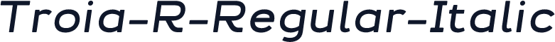 Troia-R-Regular-Italic