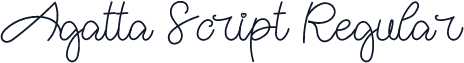 Agatta Script Regular