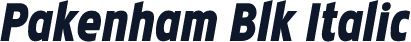Pakenham Blk Italic
