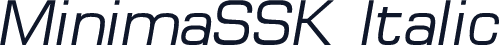MinimaSSK Italic