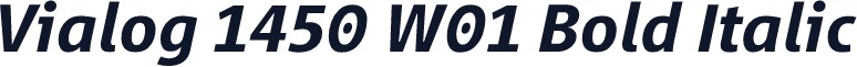 Vialog 1450 W01 Bold Italic