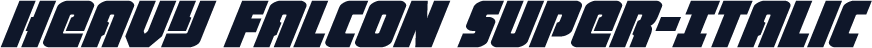 Heavy Falcon Super-Italic