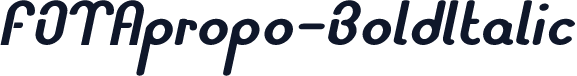 FOTApropo-BoldItalic